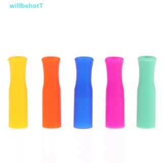 [WillbehotT] 20Pcs Food Grade Silicone Cover Caps Reusable Stainless Steel Straw Tip Covers [NEW]