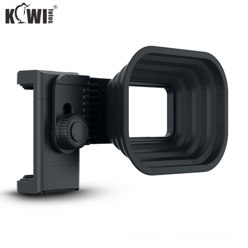 Kiwifotos ฮู้ดซิลิโคน กันสะท้อน พร้อมขาตั้งกล้อง 1/4 นิ้ว -20 และเมาท์โคลด์ชู