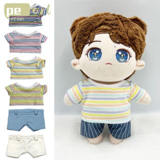 PEARLTH 10cm/15cm Doll Clothes Doll Suit Idol Doll Outfit Cotton Stuffed Dolls Doll T-shirt