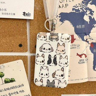 เคสใส่บัตรพนักงานแฟชั่น ลายกระต่าย พร้อมสายคล้องคอ สําหรับนักเรียน