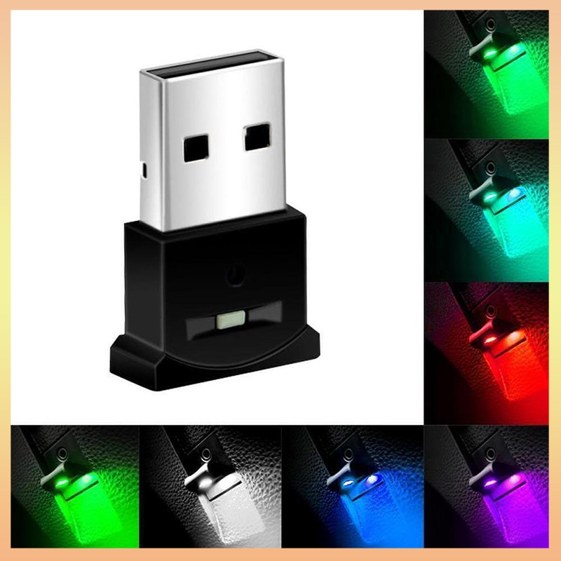 LED USB Neon Atmosphere Ambient Light Bulb Mini Lamp Car Accessories