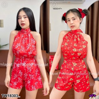 ส่งไว 💗พร้อมส่ง  set   เสื้อคอเต้า ผูกโบว์หลัง  + กางเกงขาสั้น  ชุดไปทะเล เดรสทำงาน ออกงาน
