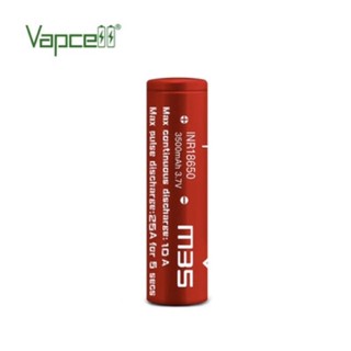 Vapcell ได้ถ่าน2ก้อน INR18650 3500mAh 3.7V M35 RED แถมฟรีกระเป๋าใส่ถ่าน ถ่าน