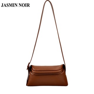 Jasmin NOIR กระเป๋าสะพายไหล่ สะพายข้าง หนัง PU เรียบง่าย สําหรับผู้หญิง