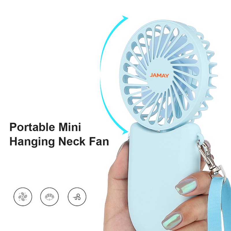 พัดลมไอเย็น JAMAY FS03 พัดลมแบบพกพา พัดลมมินิ พัดลมขนาดเล็ก พัดลมพับได้ ชาร์จ USB