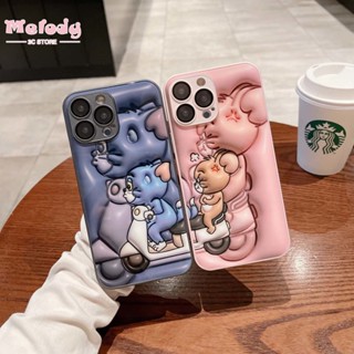 เคสโทรศัพท์มือถือ กันกระแทก ลายการ์ตูนหนู แมวน่ารัก สําหรับ iPhone 14 14plus 14promax 13 Pro 13 12 11