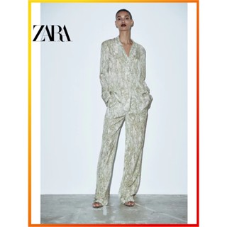 Zara ใหม่ เสื้อเชิ้ต พิมพ์ลายสัตว์ สําหรับผู้หญิง 2675074 038