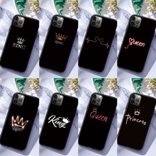 เคสโทรศัพท์ซิลิโคน แบบนิ่ม ลาย King and Queen 2 สําหรับ Vivo Y02 Y02S Y16 Y22 Y22S Y35 V25 V25E V25 PRO 4G 5G 2022