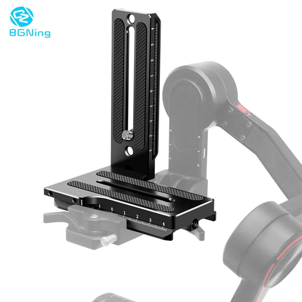 BGNING กล้อง DSLR Quick Release L แผ่นวงเล็บแนวตั้งแนวนอนสําหรับ Zhiyun Weebill S / RSC2 / RS2 Stabilizer