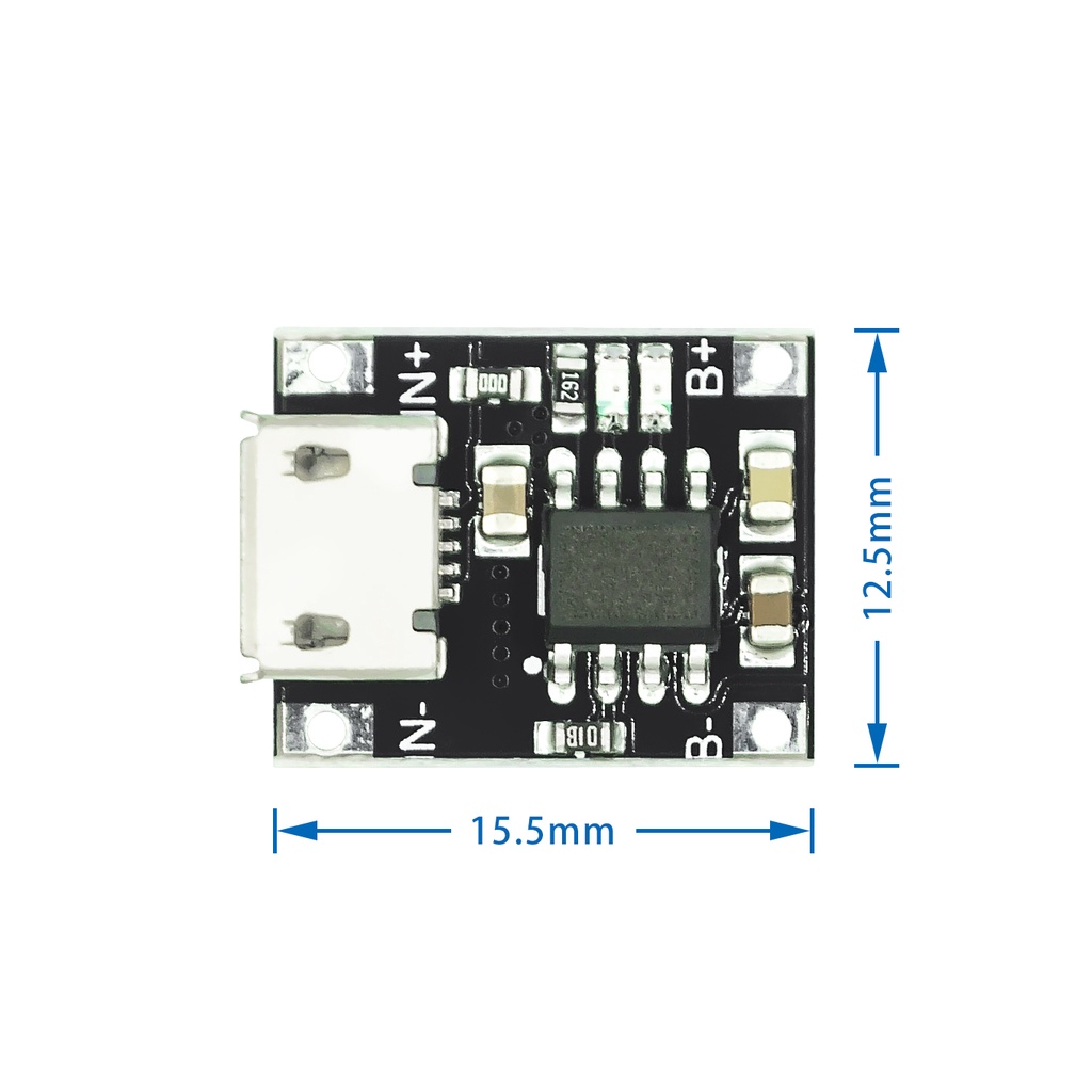 บอร์ดโมดูลชาร์จแบตเตอรี่ลิเธียม Mini Micro Type-c USB 5V 1A 18650 TP4056 1A Li-ion