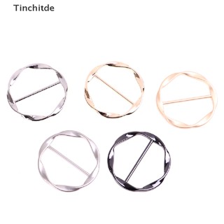 [Tinchitde] คลิปหัวเข็มขัด ทรงกลม หรูหรา สําหรับหนีบเสื้อเชิ้ต ผ้าพันคอ [Preferred]