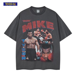 [S-5XL] GILDAN Tideshec 2022 ชุดบอดี้สูท ยาว ลายกราฟฟิก King Tyson แนวสตรีท เรียบง่าย ขนาดใหญ่ สไตล์เกาหลี วินเทจ