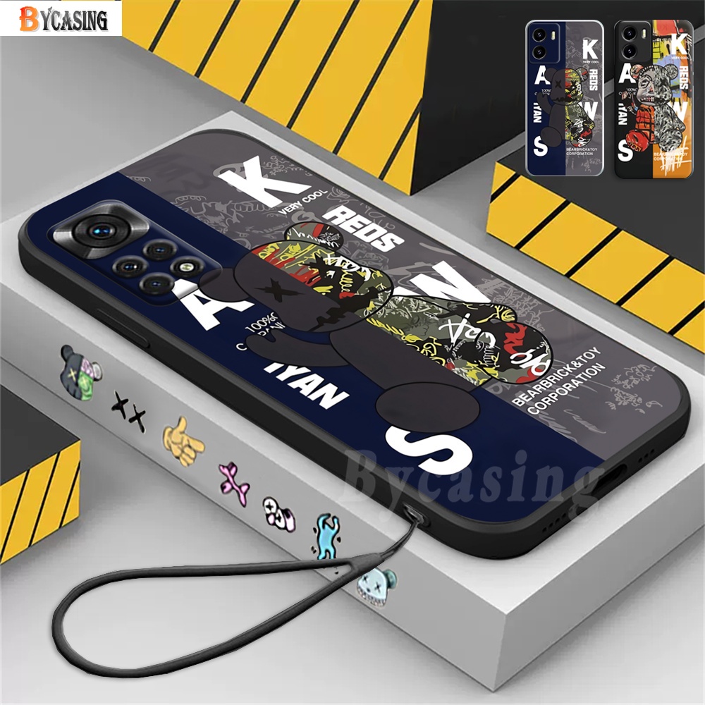 เคสโทรศัพท์มือถือ ยางนิ่ม กันกระแทก ลายหมี Kaws หลากสี สําหรับ Redmi Note 11 Pro Note 11s Redmi10 5G 10C 10A 9A 9C 9T Note 10S Note10 Note9 Poco M4 Pro M3 X3 Pro X3 NFC