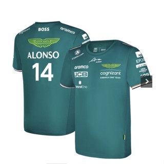 ใหม่ เสื้อยืดแขนสั้น แบบแห้งเร็ว F1 สําหรับเด็กผู้ชาย 2023