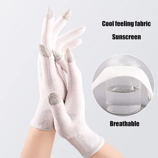 ถุงมือขี่จักรยาน หน้าจอสัมผัส กันลื่น ป้องกันรังสียูวี เหมาะกับฤดูร้อน สําหรับผู้ชาย และผู้หญิง