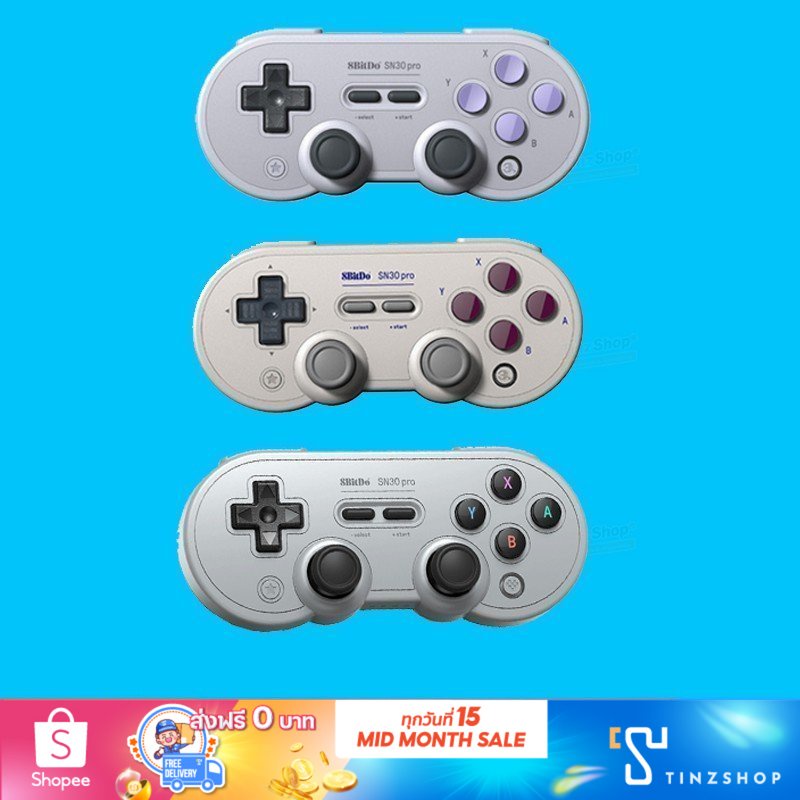 SN30Pro Wireless Bluetooth Controller Gamepad จอยไร้สาย สำหรับเครื่อง ...