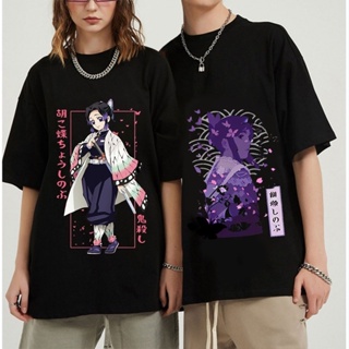 ♞☢อะนิเมะ Demon Slayer T เสื้อ Unisex Tanjirou Kamado เสื้อยืดผู้หญิงS-5XL