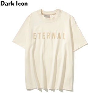 เสื้อยืดแขนสั้น คอกลม พิมพ์ลาย FOG ETERNAL สไตล์อเมริกัน สตรีท สําหรับผู้ชาย