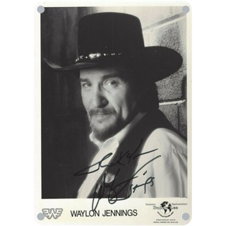 Waylon JENNINGS โปสเตอร์โลหะดีบุก พิมพ์ลายตัวอักษร Reprint สําหรับติดตกแต่งผนังโต๊ะ