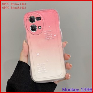 เคส OPPO Reno 7 4G เคส OPPO Reno7 4G เคส OPPO Reno8 4G เคสโทรศัพท์มือถือ tpu ไล่โทนสี สําหรับ BB