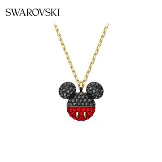 [เคาน์เตอร์ของแท้] พร้อมส่ง Swarovski MICKEY &amp; MINNIE MINNIE สร้อยคอ มิกกี้เมาส์ โซ่กระดูกไหปลาร้า