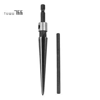 Taper Reamer 3-13mm Hex Shank Reamer Fluted Hand Held Steel Bridge Pin Hole Chamfer Woodworking Cutting Tool Core Drill Bit Reamer Tool