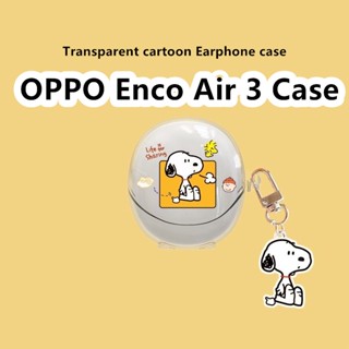 【Case Home】เคสหูฟัง แบบนิ่ม ใส ลายการ์ตูนนักบินอวกาศ สําหรับ OPPO Enco Air 3