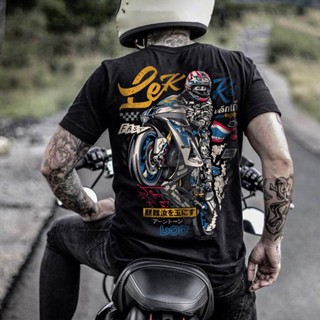 เสื้อยืดพิมพ์ลาย2023เสื้อพิมพ์ลายคุณภาพ เสื้อยืด Motorcycle เสื้อจาก Motorcycles