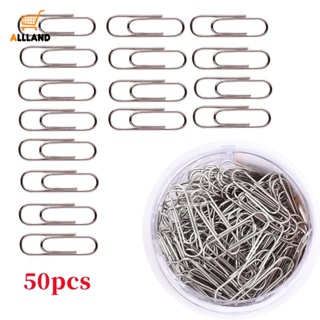 50 Pcs/Pack Simplicity Bookmark Planner Paper Clip/ Metal Marking Clip for Book Stationery School Office Supplies