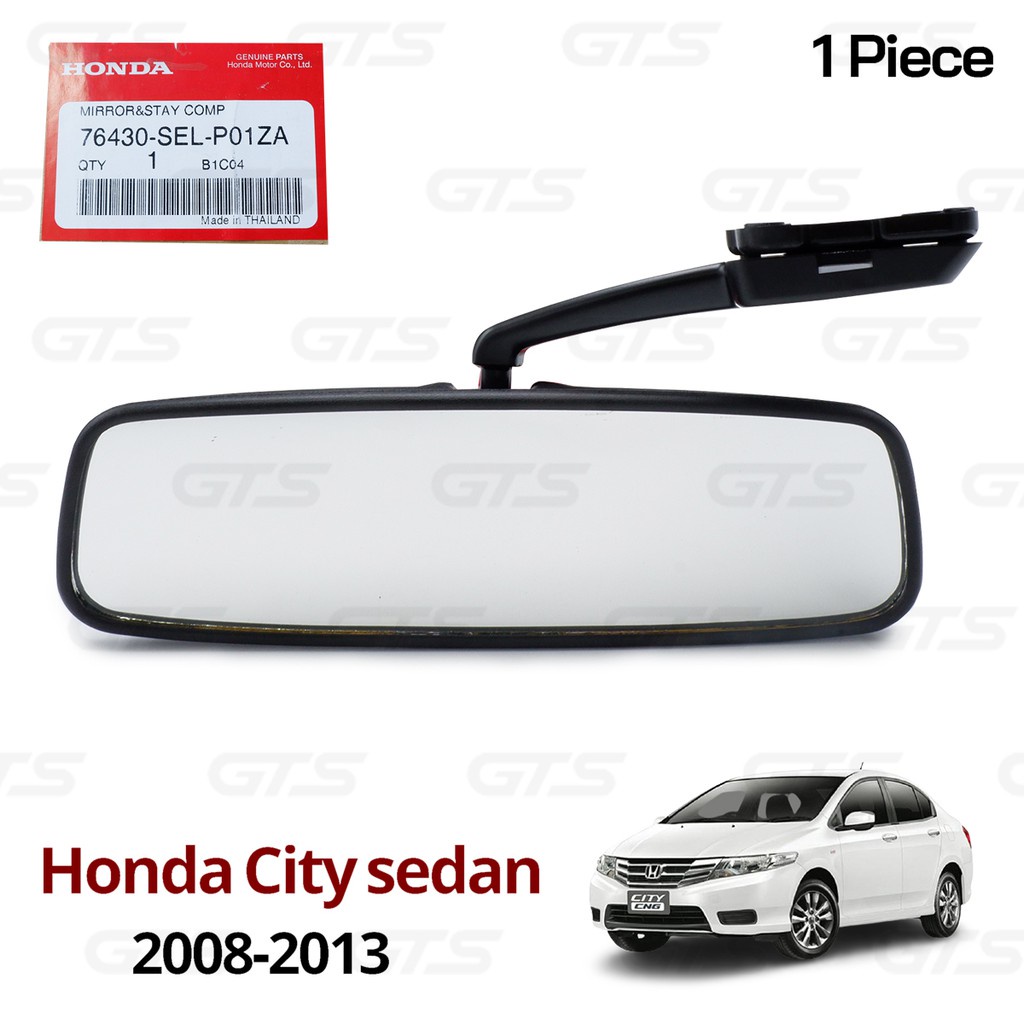 ชุดอุปกรณ์แต่งรถยนต์ กระจกในรถ กระจกมองหลัง กระจกในเก๋ง ของแท้ สีดำด้าน สำหรับ Honda City Sedan ปี 2008-2013