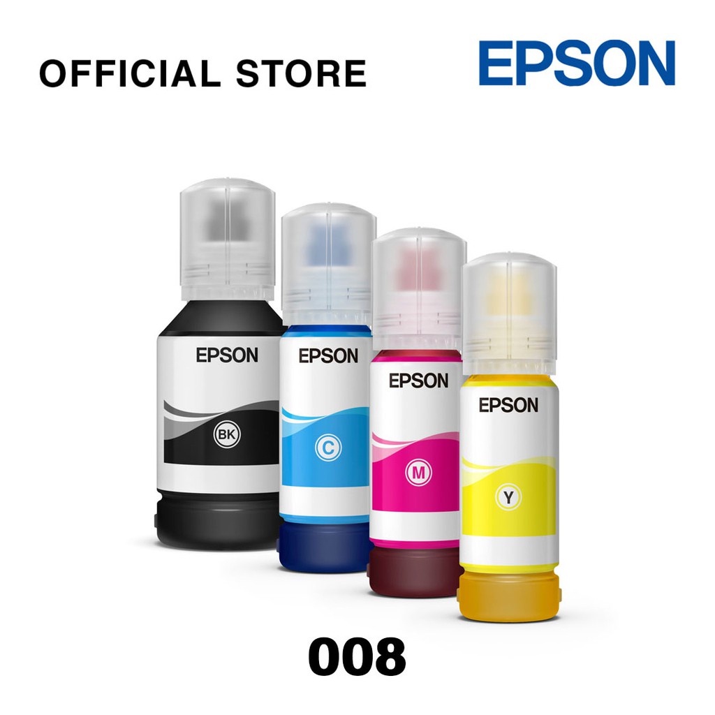 Epson หมึกเบอร์ 008 Black / Cyan / Magenta / Yell(Pigment) หมึกปริ้น/หมึกสี/หมึกปริ้นเตอร์/หมึกเครื่องปริ้น/ตลับหมึก