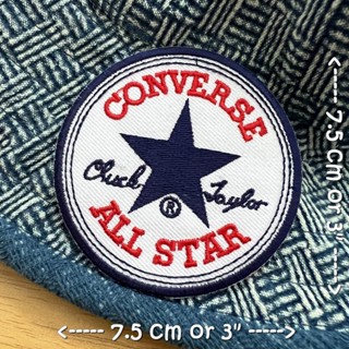 Converse All Star ตัวรีดติดเสื้อ อาร์มรีด อาร์มปัก ตกแต่งเสื้อผ้า หมวก กระเป๋า แจ๊คเก็ตยีนส์ Badge Embroidered Iron o...