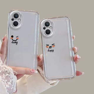 เคส OPPO Reno 8Z 7z 8 7 6 5 5G 7Pro 5G A78 A96 A76 A77S A57 2022เคสโทรศัพท์มือถือ ลายกระต่าย ป้องกันกล้อง สําหรับ