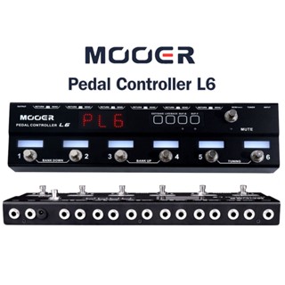 Mooer PCL6 ตัวควบคุมแป้นเหยียบ ตั้งโปรแกรมได้ พร้อม 6 ลูป L6 PL6 พร้อมตัวเชื่อมต่อ