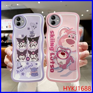 เคส Samsung A04 tpu ซิลิโคน ลายคลื่น ฝาครอบป้องกัน การ์ตูน ขอบเต็ม นิ่ม TY