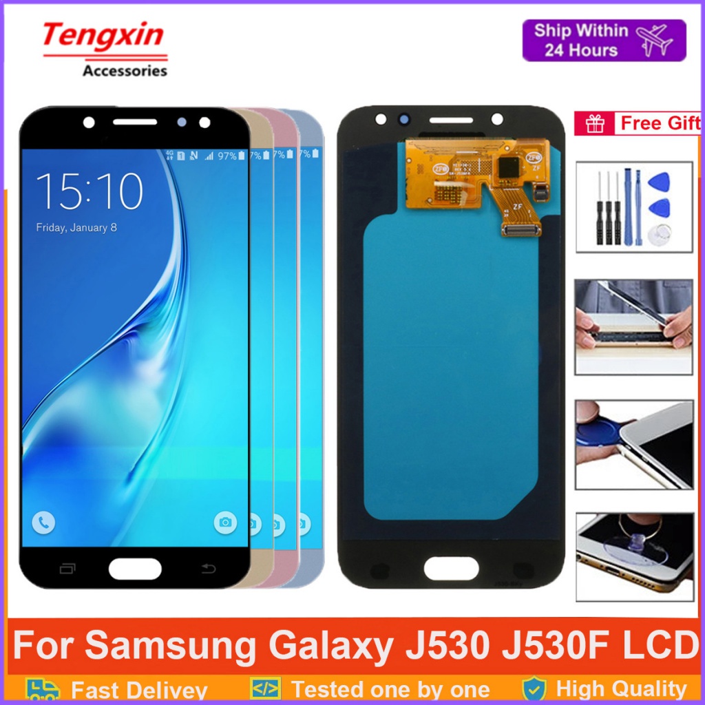 AMOLED 5.2 "; j530 สําหรับ Samsung Galaxy J5 2017 J530 lcd SM-J530F J530FM J530Y LCD Touch Screen Di