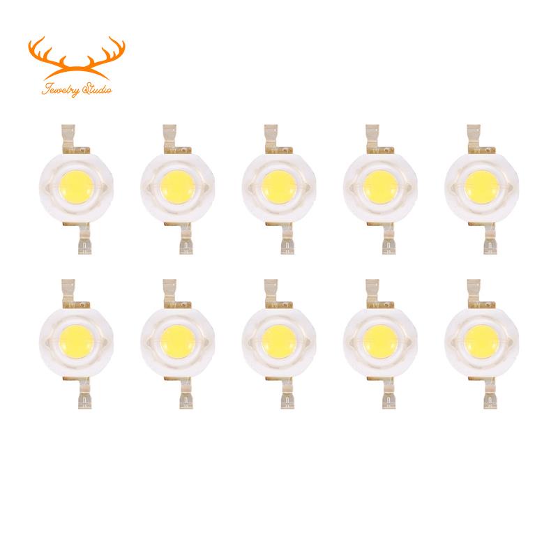 10 Pieces High Power 2 Pin 3W Warm White LED Bead Emitters 100-110Lm