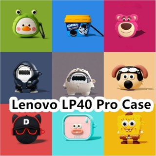 【จัดส่งรวดเร็ว】เคสหูฟัง แบบนิ่ม ลายการ์ตูน สําหรับ Lenovo LP40 Pro