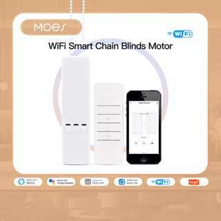 Moes Tuya มอเตอร์ชัตเตอร์ไฟฟ้าอัจฉริยะ WiFi ควบคุมผ่านแอพ Alexa Google