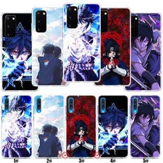 Lii88 เคสโทรศัพท์มือถือ แบบใส ลายนารูโตะ Uchiha Sasuke สําหรับ Samsung Galaxy A02 M02 A5 A6 A7 A8 A9 A10 A10S A12 Plus