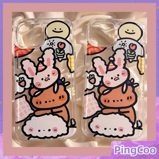 PingCoo - Space Case For iPhone 14 13 12 11 Pro Max 6 7 8 Plus XR Silicone Soft Big Hole Transparent Case Cute Animals Camera Protection Plating Buttons Shockproof Back Cover