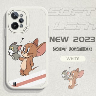 เคสโทรศัพท์มือถือหนัง ลายการ์ตูน Tom Jerry สําหรับ Realme 5 5i 5s 6 5i 7 7i 8