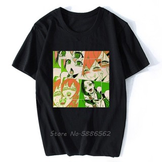 [S-5XL] เสื้อยืดแขนสั้นลําลอง พิมพ์ลายการ์ตูนอนิเมะ Ahegao PopArt Faces แฟชั่นฤดูร้อน สีขาว สไตล์ญี่ปุ่น สําหรับผู้ชาย