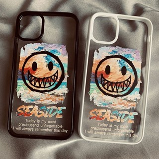 Graffiti Smiley Face Phone Case For Iphone 13/14Promax Phone Case Iphone12/11 Transparent Xrxs Drop-Resistant 78plus