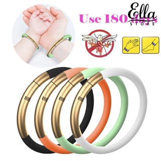 Ellastore123 สายรัดข้อมือซิลิโคน ป้องกันยุง กันแมลง 360 องศา ติดทนนาน สําหรับฤดูร้อน