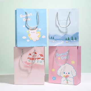 ถุงใส่ของขวัญ ลายการ์ตูน ถุงกระดาษของขวัญ cartoon gift bag วันเกิด