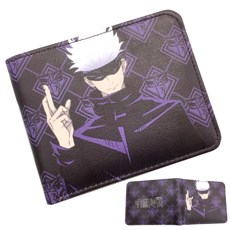 กระเป๋าสตางค์ ใบสั้น ลายการ์ตูนมหาเวทย์ผนึกมาร เหมาะกับของขวัญ สําหรับเด็กผู้ชาย และเด็กผู้หญิง