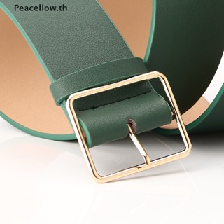 Peacellow เข็มขัดหนัง กว้าง 5 ซม. สีดํา สีแดง แฟชั่นสําหรับผู้หญิง TH