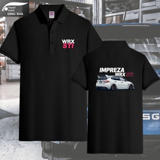 เสื้อโปโล แขนสั้น พิมพ์ลาย JDM WRX STI