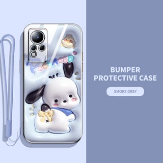 เคสโทรศัพท์มือถือ ลายสัตว์ และพืชน่ารัก 3D พร้อมสายคล้อง สําหรับ infinix Note 11 Note 12 X663 X663B X663C X663D